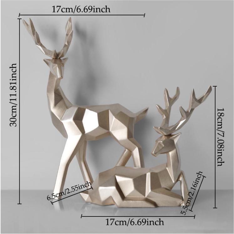 Home Decor Statues Deer Figurines