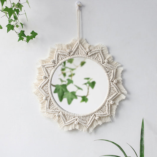 Woven Tapestry Handmade Mirror