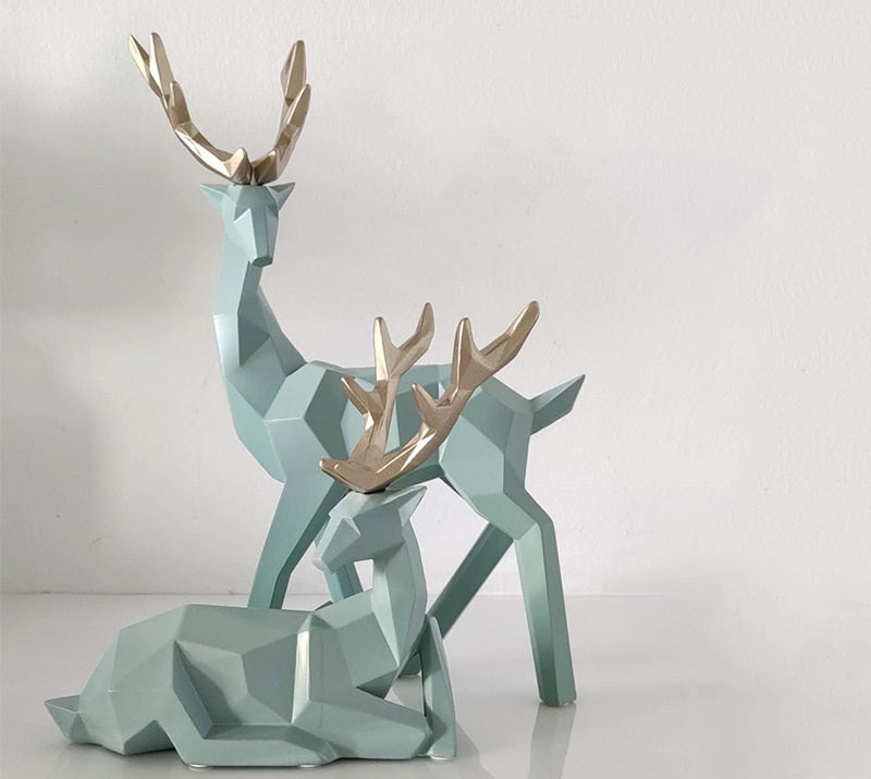 Home Decor Statues Deer Figurines